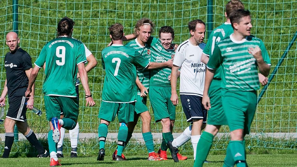 Werden sie erneut jubeln? Die Spieler des FC Wildsteig/Rottenbuch können mit dem Aufstieg in die Kreisliga den größten Erfolg in der Geschichte der beiden Vereine schaffen.