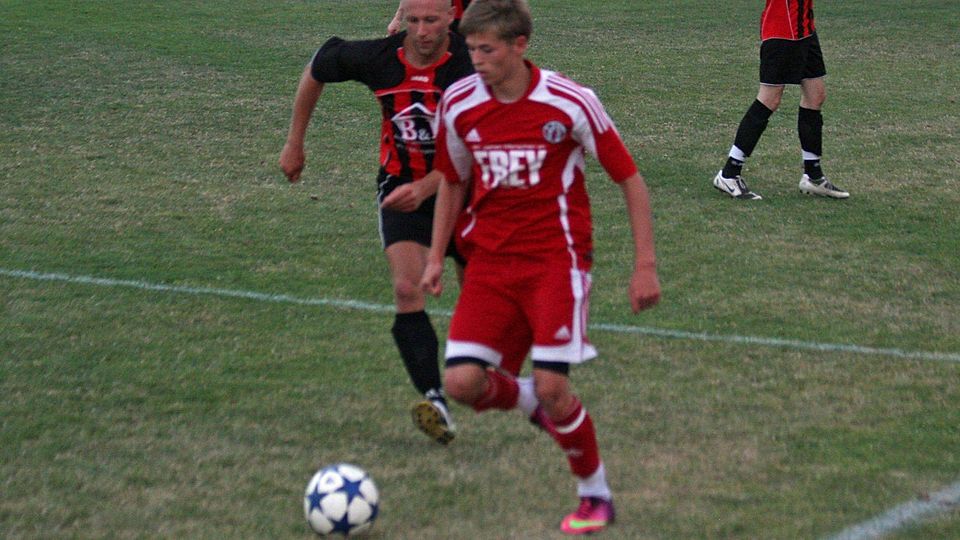 Neuzugang Wich ist mit seinen beiden Treffern endgültig in Cham angekommen. F: Christian Groitl