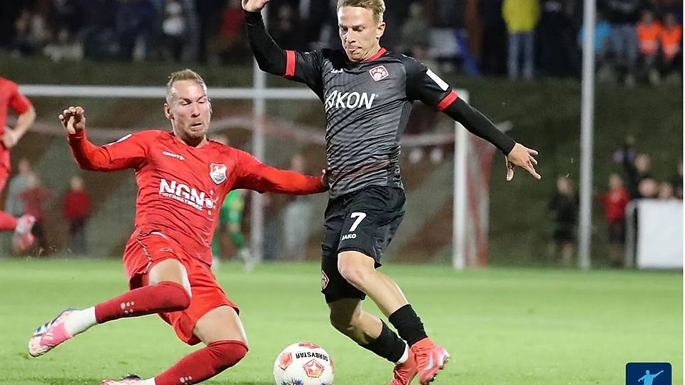 Maximilian Fesser (re.) hat die Würzburger Kickers verlassen und sich der SpVgg Bayreuth angeschlossen.