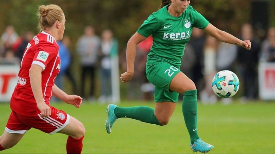 Einma gegen die Bayern spielen: Diesen Traum hat sich Victoria Strovic aus Hüttisheim mit dem SV Alberweiler schon erfüllt.  Eibner