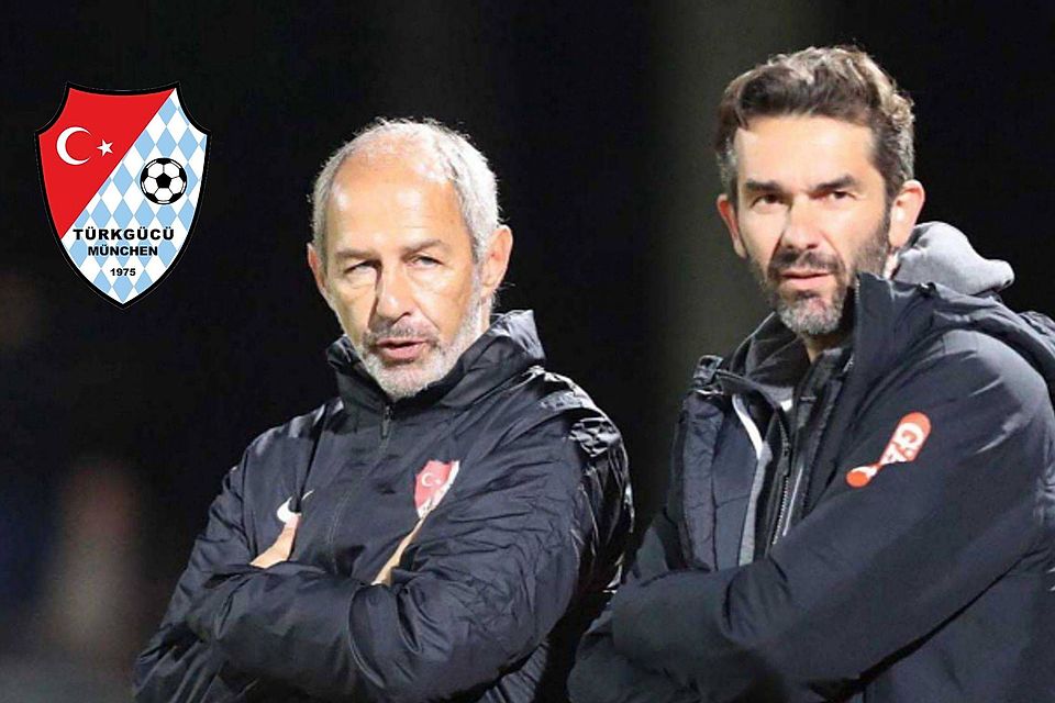 Ende eines Erfolgsduos: Türkgücü-Coach Maurer (li.) muss künftig ohne Manager Hettich auskommen. 	Foto: Butzhammer