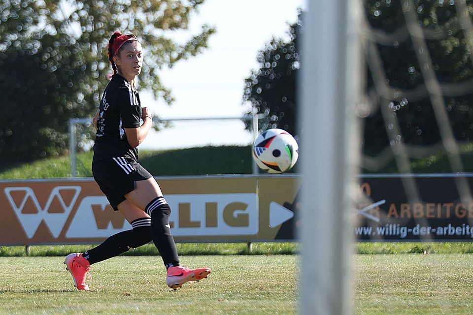 Verena Graf, die Goalgetterin des SV Wilting, führt wie letzte Saison die Torjägerliste der Landesliga Süd an.