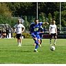 Johannes Bruns (Osterrönfelder TSV) verwandelt seinen ersten Elfmeter gegen Alemannia Wilster. 