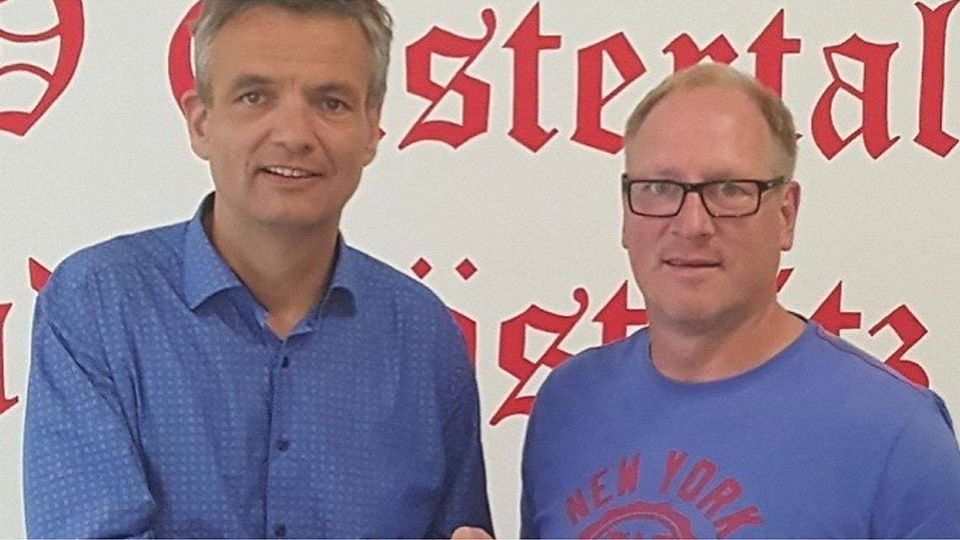 Karsten Böttcher (re.) wird Trainer beim SV Elstertal Bad Köstritz. © SV Elstertal Bad Köstritz