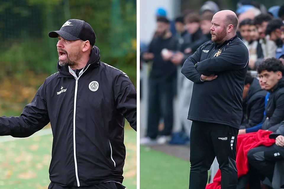 Die beiden Trainer, Stefan Kühne (links) und Daniel Pollner (rechts), erwarten ein intensives Spitzenspiel.