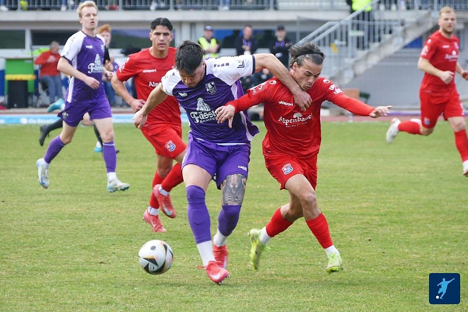 Einen beherzten Kampf lieferten die Bamberger (in lila) den Hachingern im Pokal-Halbfinale.