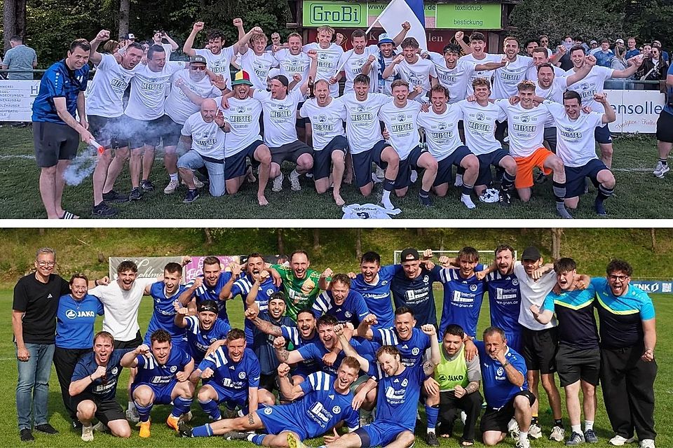 Willkommen in der Bezirksliga, SV Raigering (oberes Bild) und SV 08 Auerbach!