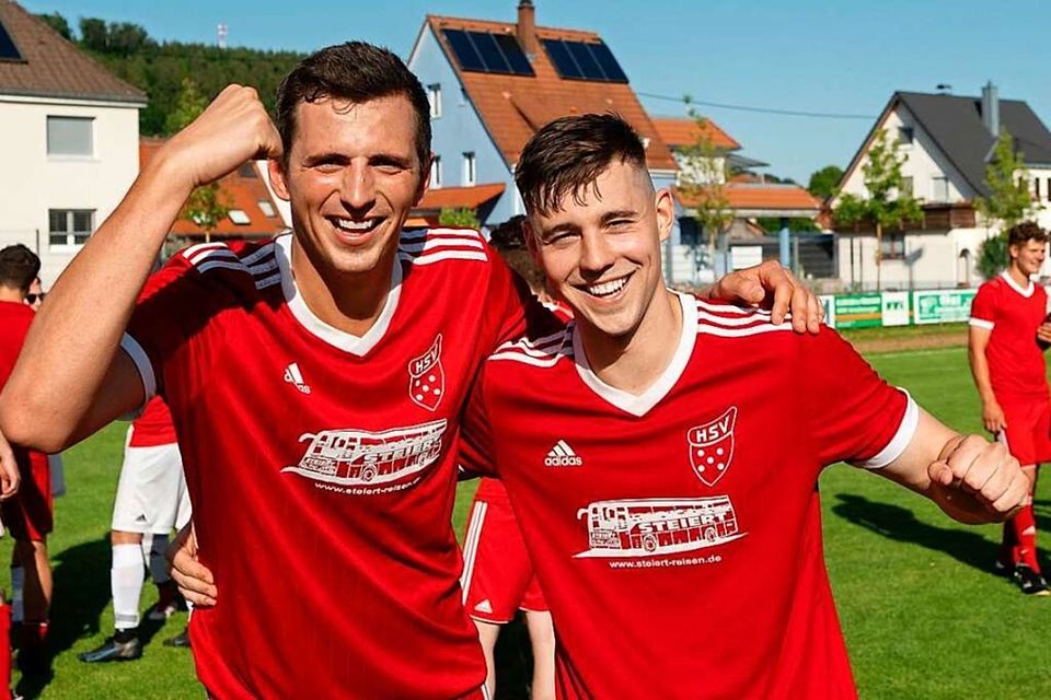 Die Torschützen des SV Hinterzarten beim 2:0-Sieg im letzten Saisonspiel in Immendingen: Daniel Martin (links) und Goran Misic