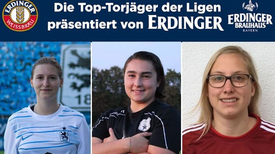 Alessia Giovinazzo (m.), Laura Kreuzer (l.) und Ramona Busl (r.) gehören zu den besten Torschützen der Kreisklasse.