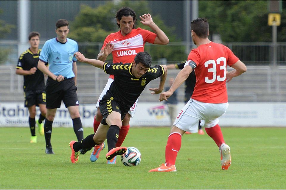 Es war ein recht enges Spiel zwischen Bröndby und Spartak, das am Ende zu Recht keinen Sieger fand. Foto: Mularczyk