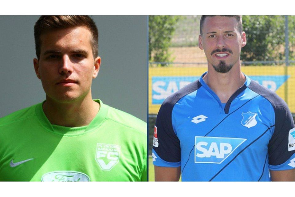 Trafen an der ZDF-Sportstudio-Torwand aufeinander: Marek Zeich (links) und Sandro Wagner.