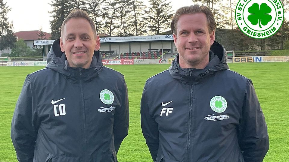 Das neue Trainerteam der Ersten Mannschaft, Marco Schmiedl und Florian Funk