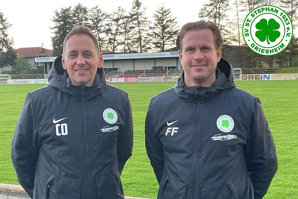 Das neue Trainerteam der Ersten Mannschaft, Marco Schmiedl und Florian Funk