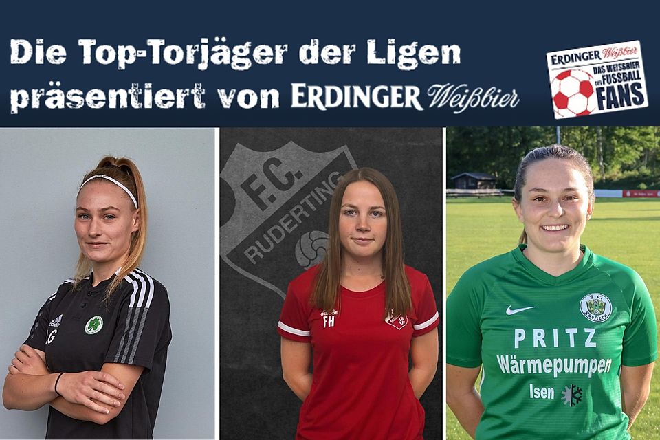 Lena Grabmeier (li.) erzielte gegen den TSV Theuern einen Dreierpack und ist im Torjägerrennen wieder ganz vorne mit dabei.