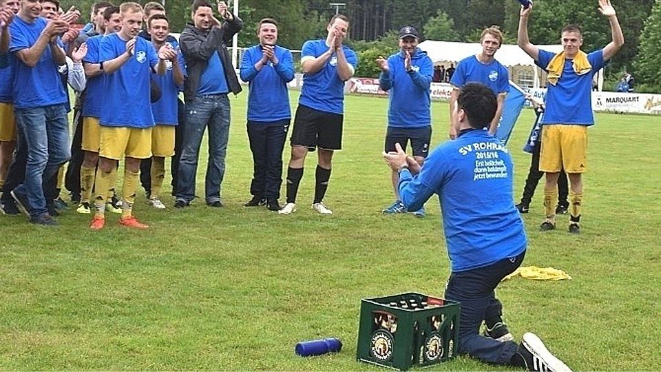 Wie schon im letzten Jahr kann der SV Rohrau in der Relegation jubeln Foto (Archiv) Bäuerle