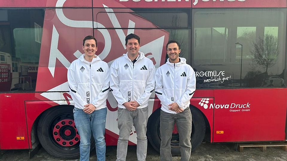 Rainer Aubaret (Bildmitte) übernimmt die sportliche Leitung beim TSV Buch und wird dabei von Martin Siebentritt (l.) und Martin Weber (r.) unterstützt.