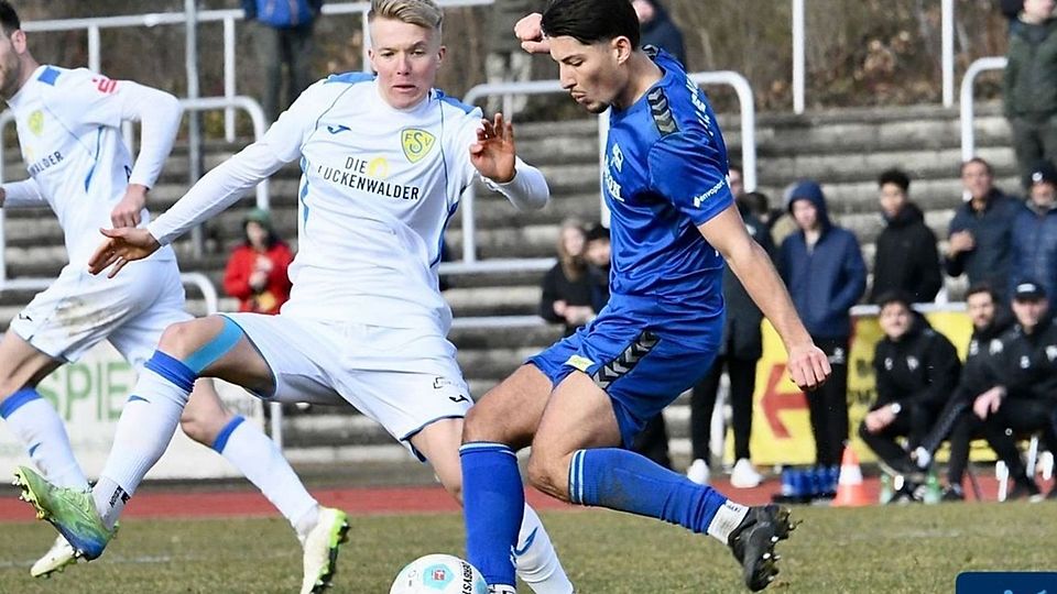 Figurski Vieira (in Blau) knipst zweifach gegen Luckenwalde