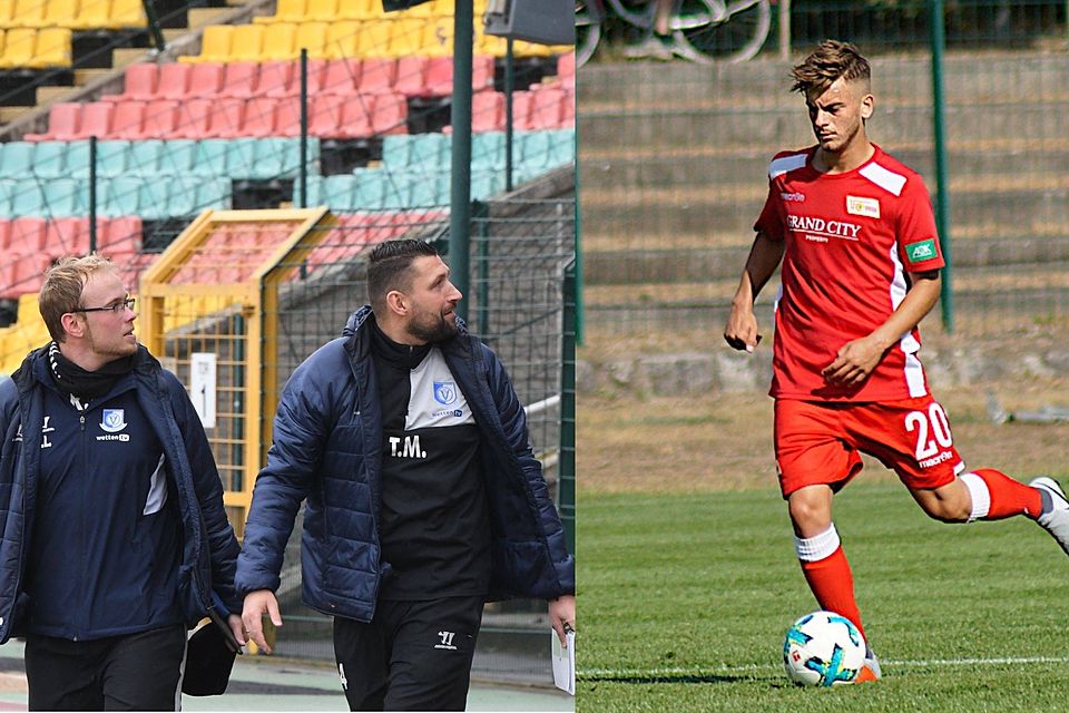 Roman Linke (li.) und Torsten Mattuschka (m.) haben ihre Verträge bei der VSG Altglienicke verlängert. Emir Can Gencel (r.) wechselt vom 1. FC Union Berlin zum Regionalligisten. Roman Linke (li.) und Torsten Mattuschka (m.) haben ihre Verträge bei der VSG Altglienicke verlängert. Emir Can Gencel (r.) wechselt vom 1. FC Union Berlin zum Regionalligisten.