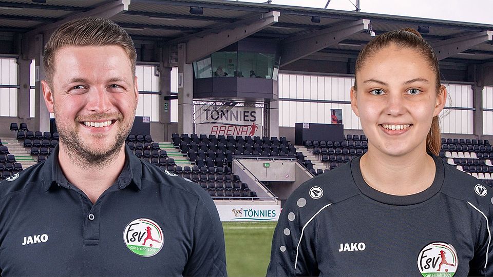 Trainer der neuen U19-Mannschaft: Lukas Jäschke und Elina Büttner.