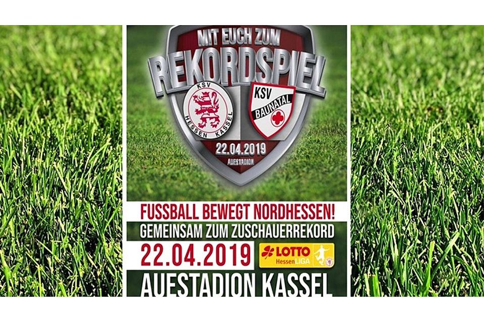 Im Derby KSV Hessen Kassel gegen KSV Baunatal soll ein neuer Zuschauerrekord aufgestellt werden  F: Alexandra Berge