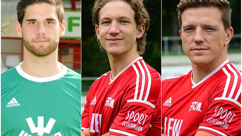 Während Stefan Schimmer (links) zum FC Memmingen kommt, ist der Verbleib von Vinko Sapina (Mitte) noch offen. Verlassen wird den Klub dagegen Ex-Profi Andreas Mayer (rechts).