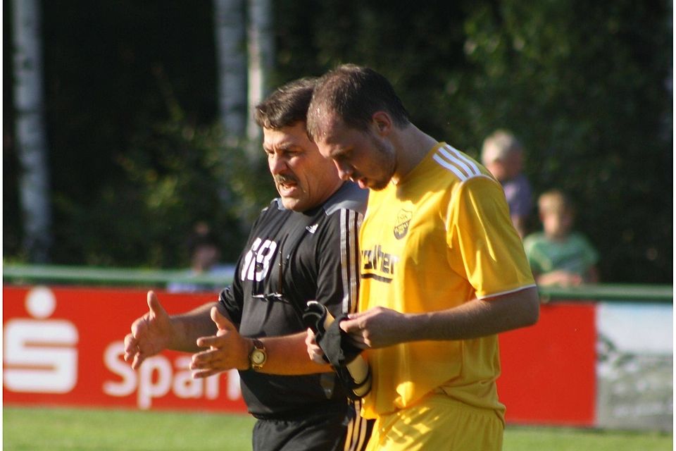 Coach Sepp Beller und sein Stürmer Michael Müller wollen auch in der neuen Saison gemeinsam Erfolge feiern am Vilzinger Huthgarten