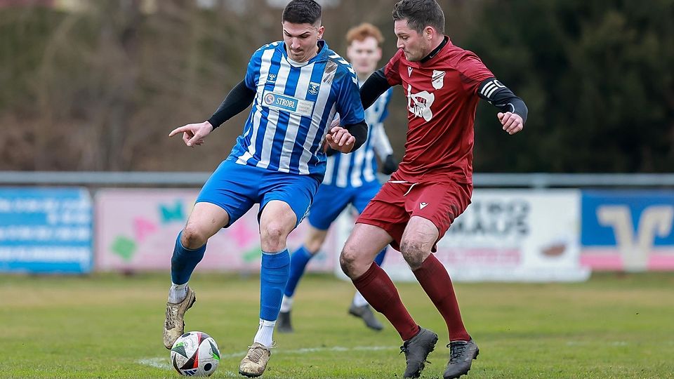 Allein Einsatz war umsonst: Markus Daferner (rechts) und der SV Klingsmoos mussten sich dem TSV Inchenhofen geschlagen geben. 