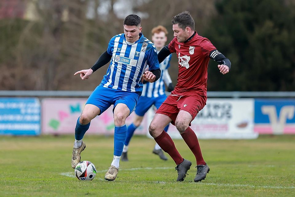 Allein Einsatz war umsonst: Markus Daferner (rechts) und der SV Klingsmoos mussten sich dem TSV Inchenhofen geschlagen geben. 