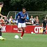 Ikem Ugoh (Holstein Kiel II) hatte dem Spiel in Todesfelde die aus Kieler Sicht richtige Richtung geben können. Foto aus dem Hinspiel.