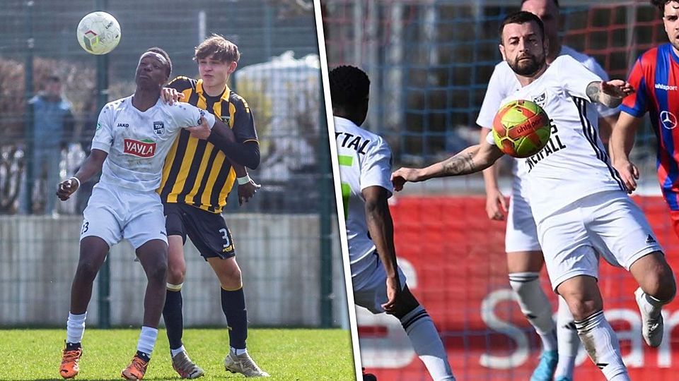 Jonas Hoss (Bild 1, rechts) wird den VfL Vichttal verstärken, während sich Kevin Rodrigues-Pires (Bild 2, am Ball) nach einem halben Jahr wieder verabschiedet.