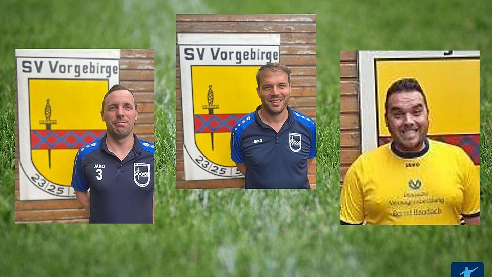 Das neue (alte) Trainerteam des SV Vorgebirge: Benni Radici, Michael Henseler und Dennis Johannes (v.l.n.r.).