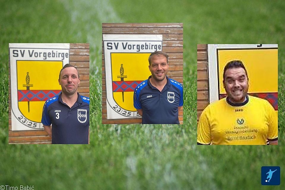 Das neue (alte) Trainerteam des SV Vorgebirge: Benni Radici, Michael Henseler und Dennis Johannes (v.l.n.r.).