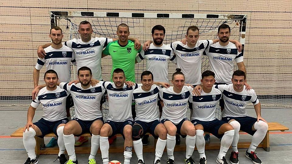 Die Wackersdorfer Futsal nach ihrem Triumph gegen Karlsruhe. 