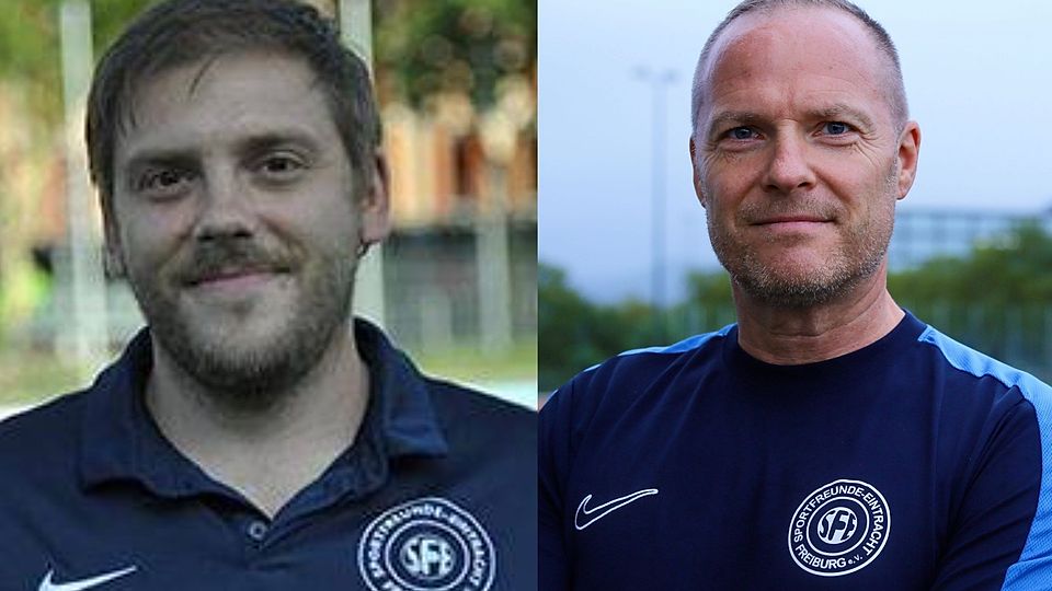 Timo Laske (links) übernimmt bei den SF Eintracht Freiburg das Traineramt vom scheidenden Chefcoach Dirk Sauerwein.
