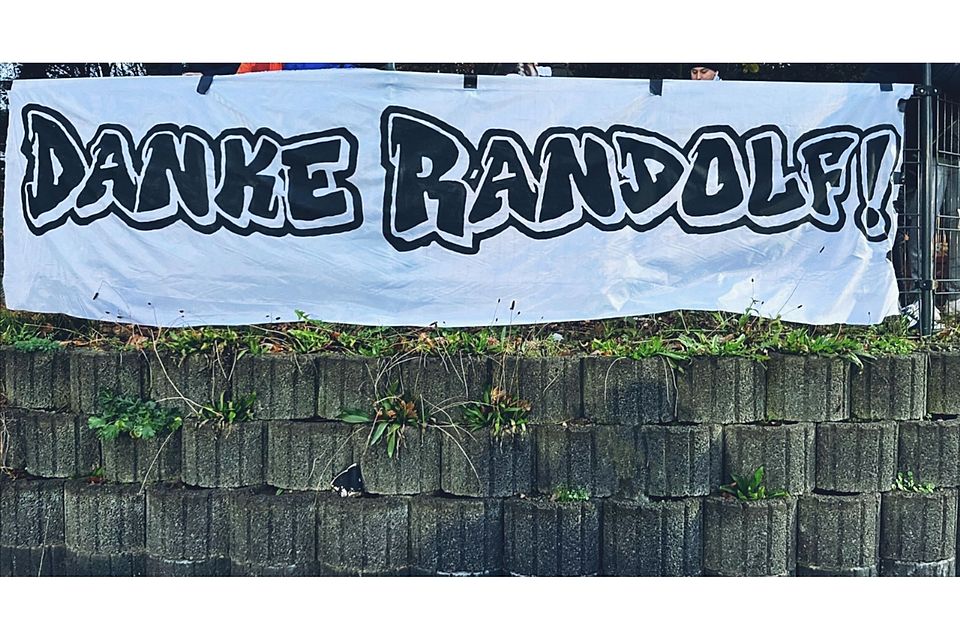 Abschiedsbanner der Mannschaft