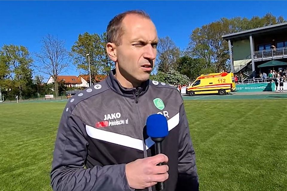 Trainer Oliver Richter von GW Ahrensfelde
