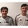 Die beiden U17-Bayernauswahlspieler des BFV-NLZ Cham Moritz Seidel (li.) und Max Hermes.