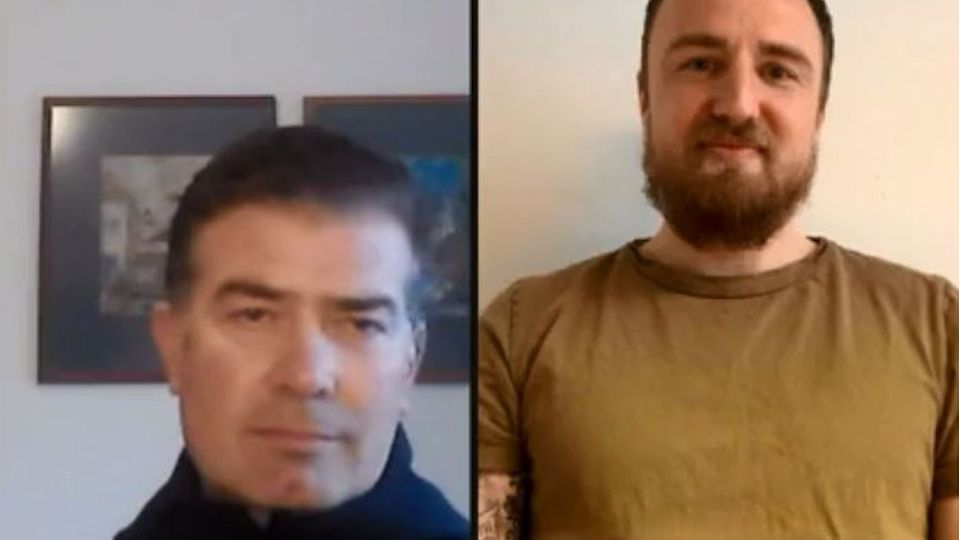 Gedi Sugzda(l.) und Peter Beierkuhnlein(r.) waren live zu Gast bei Fussball Vorort im Video-Interview.