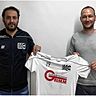 Villlingens-Sportvorstand Arash Yahyaijan (links) mit Marijan Tucakovic 