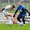 Wildenroths Keeper Simon Bentenrieder im Spiel gegen den SC Schöngeising.