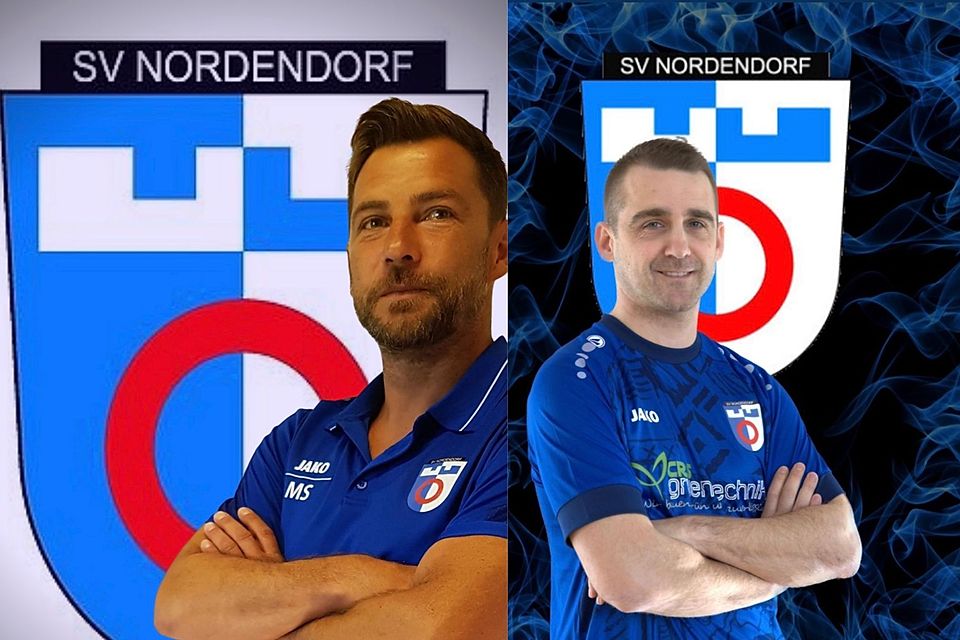 Neues Trainerteam beim SV Nordendorf (links: Chirila, rechts: Dinger)