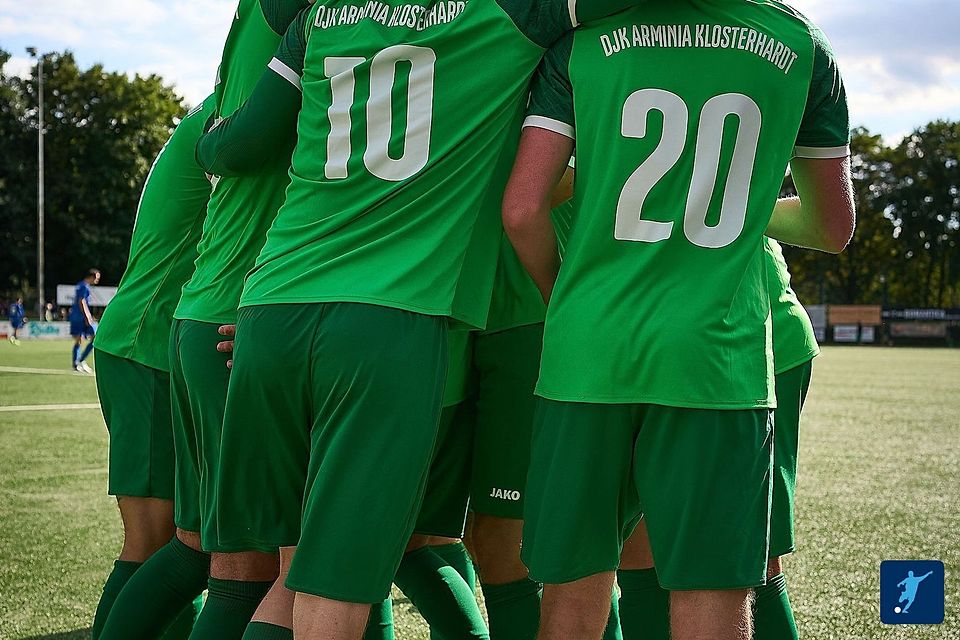 Arminia Klosterhardt jubelt im Heimspiel gegen Schlusslicht Überruhr gleich neunmal.
