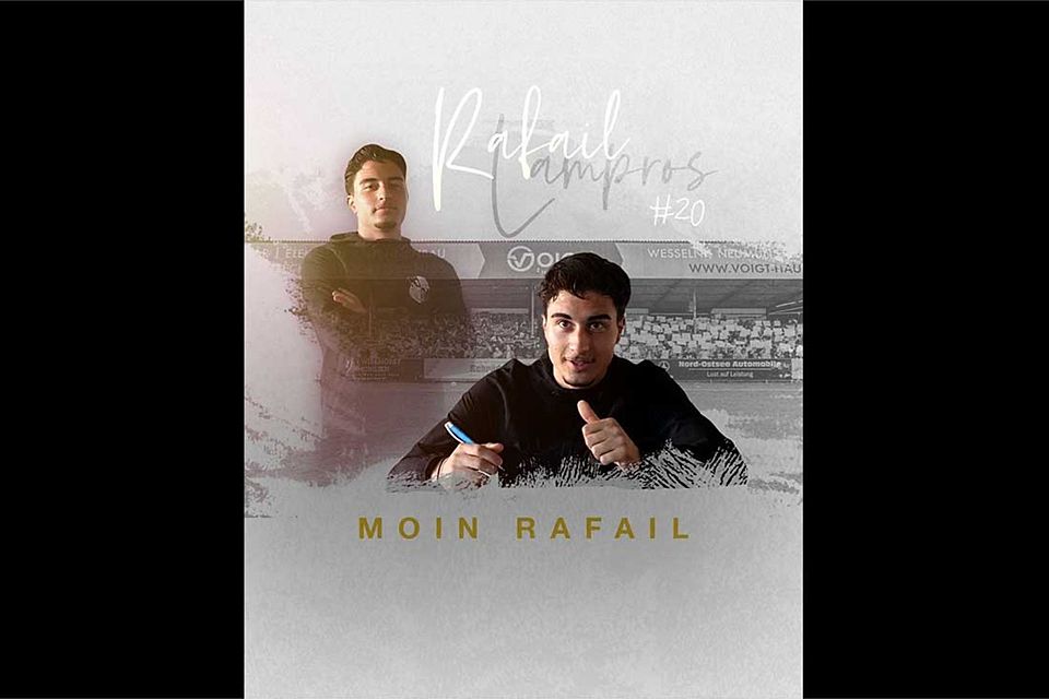 Neuzugang Rafail Lampros (Heider SV). Neuzugang Rafail Lampros (Heider SV).