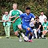 Der RSV Meinerzhagen, hier mit Anas Akhabach (in Blau), spielt wieder Zuhause und nicht wie zuletzt im benachbarten Kierspe (Foto).
