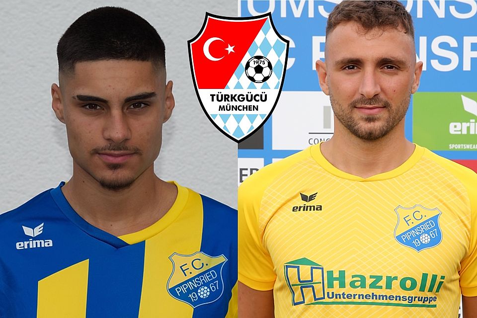 Vergangenheit beim FC Pipinsried, jetzt gehen sie gemeinsam bei Türkgücü München auf Torejagd: Halit Yilmaz (li.) und Serhat Imsak. 