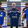 Tragen ab der neuen Saison das Trikot des FC Waldkirch (von links): Ferdinand Kalf, Nathan Gensitz und Finn Schirmer | Fotos: Verein: 