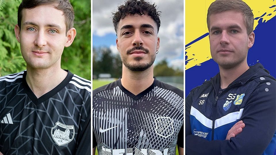 Bestachen mit tollen Einzelleistungen (von links): Louis Lell vom SV Leonberg, Ricardo Burger vom SV Waldeck und Stefan Blömer von der SG Püchersreuth/Floß.