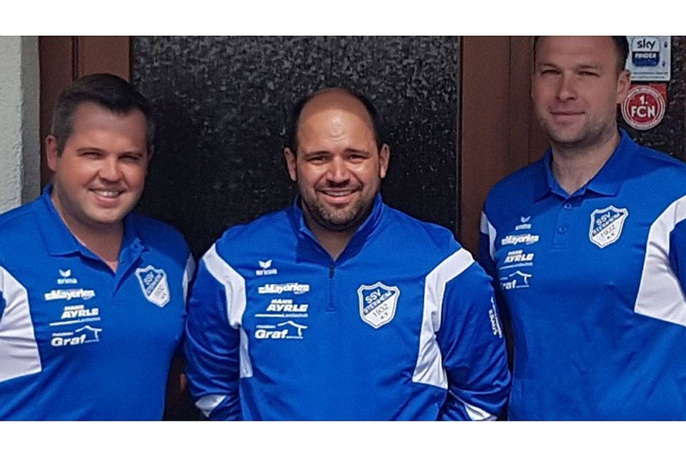 Patrick Aust (Mitte) wird neuer Trainer beim SSV Steinheim.