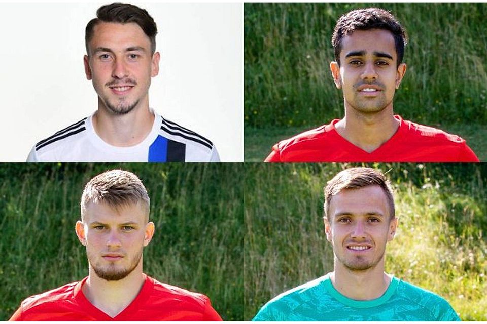 Wie werden sich Adrian Fein (v. oben li.), Sarpreet Singh, Christian Früchtl und Lars Lukas Mai beim FC Bayern entwickeln.