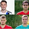 Wie werden sich Adrian Fein (v. oben li.), Sarpreet Singh, Christian Früchtl und Lars Lukas Mai beim FC Bayern entwickeln.